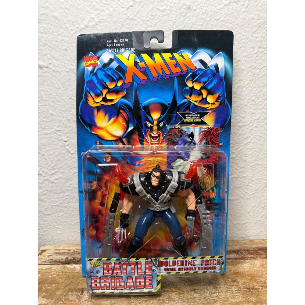 Toy‎ Biz Marvel X-Men Battle Brigade Wolverine Patch Action Figure 1996